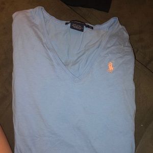 Short Sleeve V-Neck Polo T-Shirt